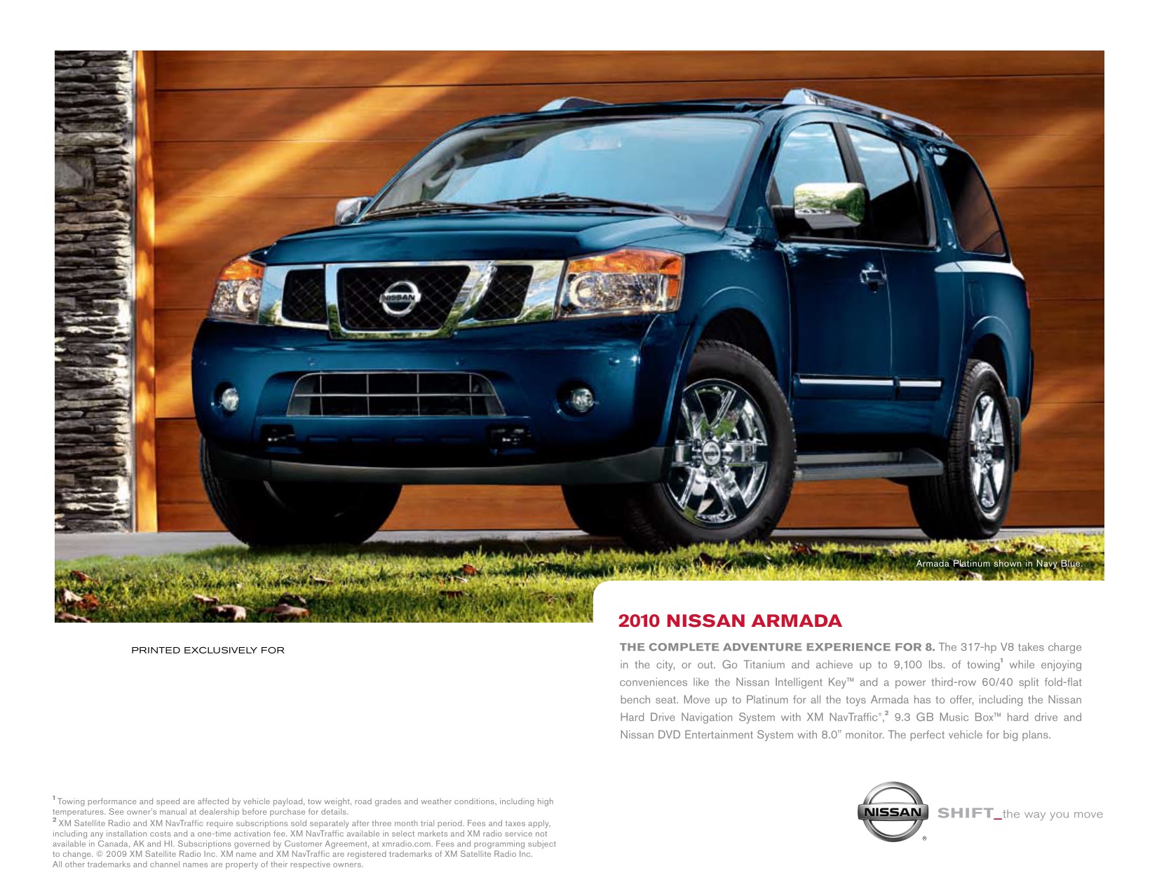 2010 Nissan Armada Brochure